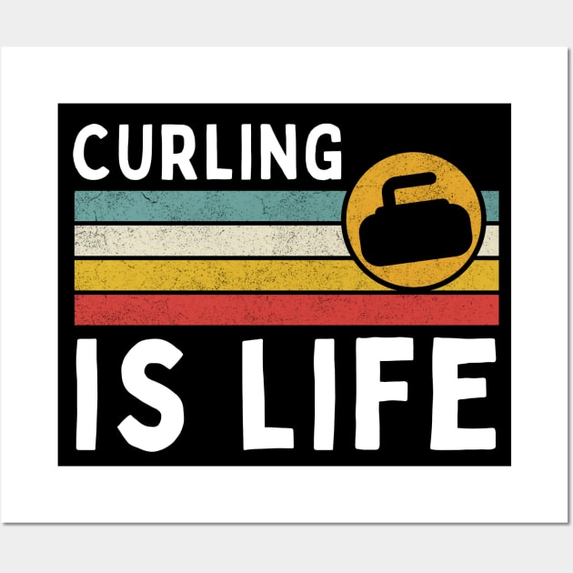Curling Wall Art by footballomatic